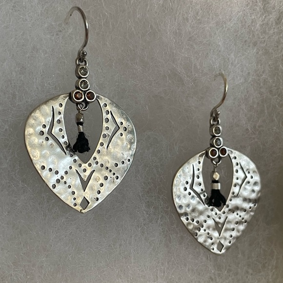 Silpada Sterling Silver Tassel Fringe with Swarovski Crystals Earrings W3382 - Picture 5 of 15